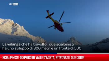 Scialpinisti dispersi in Valle d?Aosta, ritrovati i due corpi