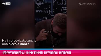 VIDEO Jeremy Renner al Jimmy Kimmel Live! dopo l’incidente