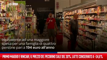 Primo maggio e rincari, il prezzo del pecorino sale del 30%. Latte conservato a +34,6%