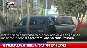 ?Ndrangheta,108 arresti nel blitz contro cosche Locride