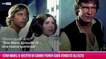 VIDEO All'asta il vestito di Carrie Fisher in Star Wars