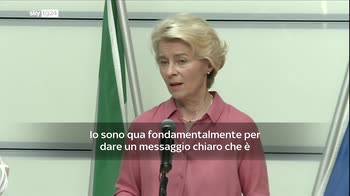 Ursula von der Leyen in Emilia Romagna: sono qua per dirvi "tin b�ta"