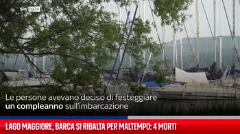 Lago Maggiore, barca si ribalta per maltempo: 4 morti