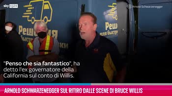 VIDEO Schwarzenegger sul ritiro dalle scene di Bruce Willis