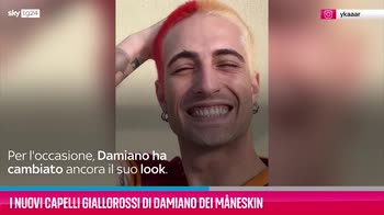 VIDEO I nuovi capelli giallorossi di Damiano dei Måneskin