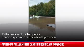 Maltempo, allagamenti e danni in provincia di Frosinone