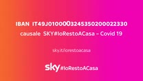 SKY#IoRestoACasa, la campagna di raccolta fondi