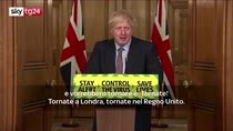 Boris Johnson agli italiani: come back, vi rivogliamo qui