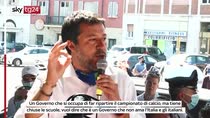 Salvini a Codogno, nuova stoccata contro plexiglas