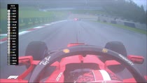 Pioggia nelle qualifiche del GP Stiria: onboard Vettel