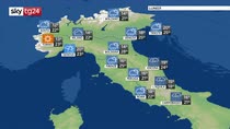 Il maltempo si estende sul centro Italia, bel tempo al sud