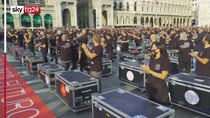 Covid, flashmob dei lavoratori dello spettacolo a Milano