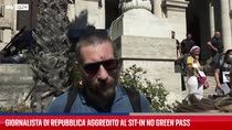 Roma, aggredito giornalista a sit-in no Green pass
