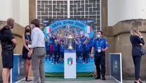 Italia-Bulgaria, al Franchi la Coppa vinta all'Europeo