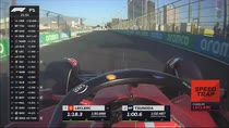 Jeddah, giro di pista sulla Ferrari con Leclerc