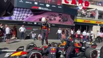 GP Francia, l'arrivo al parco chiuso di Red Bull e Mercedes
