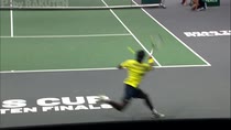Coppa Davis, spettacolare punto di Berrettini contro Ymer