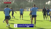 Lazio, l'allenamento alla vigilia del Midtjylland