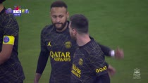 Messi sblocca la partita su assist di Neymar