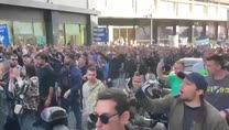 Porto-Inter, il corteo dei tifosi nerazzurri in città