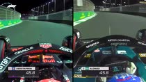Verstappen vs Alonso, spettacolare confronto on board