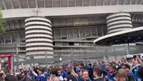 Inter, l'entusiasmo dei tifosi nerazzurri prima del derby